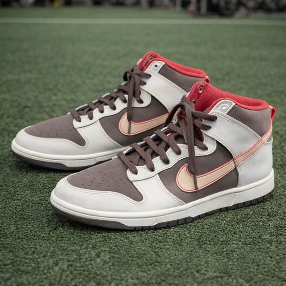 Nike Other - NIKE DUNK RETRO MEN'S SNEAKERS - Brown, Red, and White